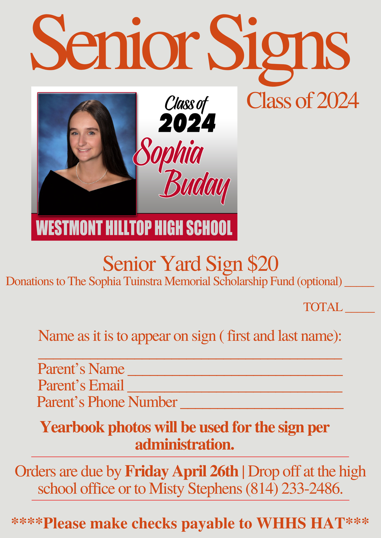 Senior Signs 2024